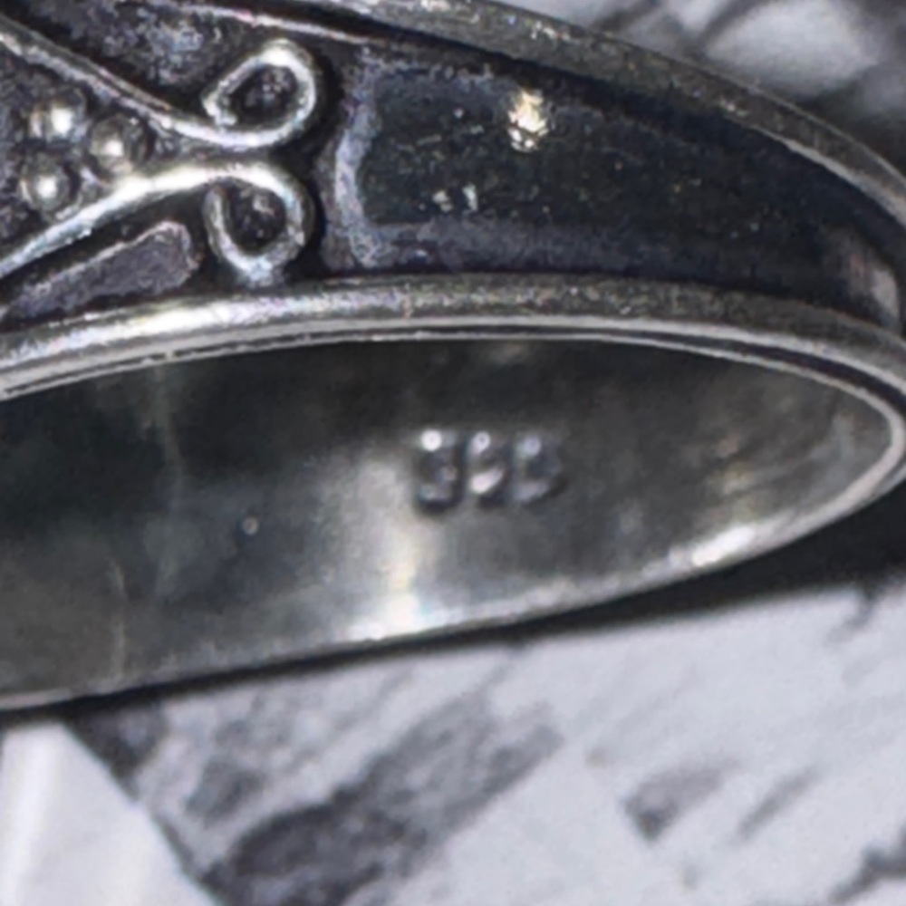 Buffalo Turquoise Silver Ring - image 7